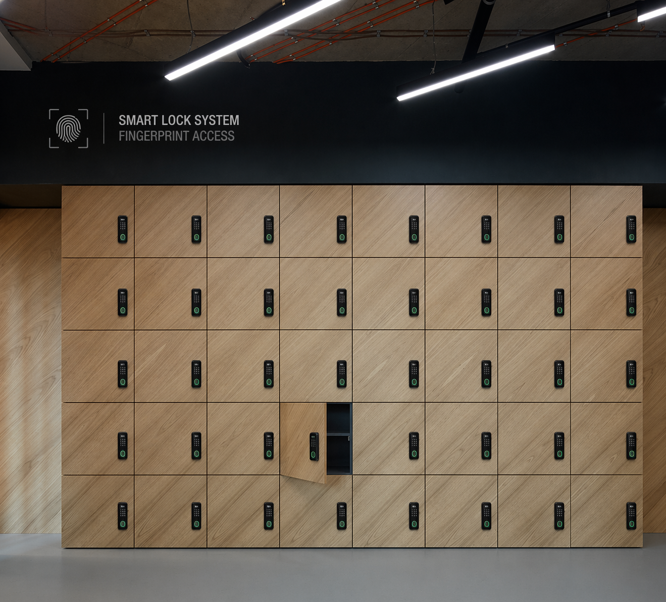 Locker Fingerprint untuk Kantor & Gym
